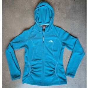 THE NORTH FACE Jacket Women's Size Small Zip Up Hoodie Blue Pockets Layering